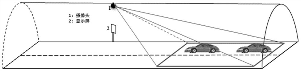 A video technology-based anti-rear-collision early warning method for highway tunnels