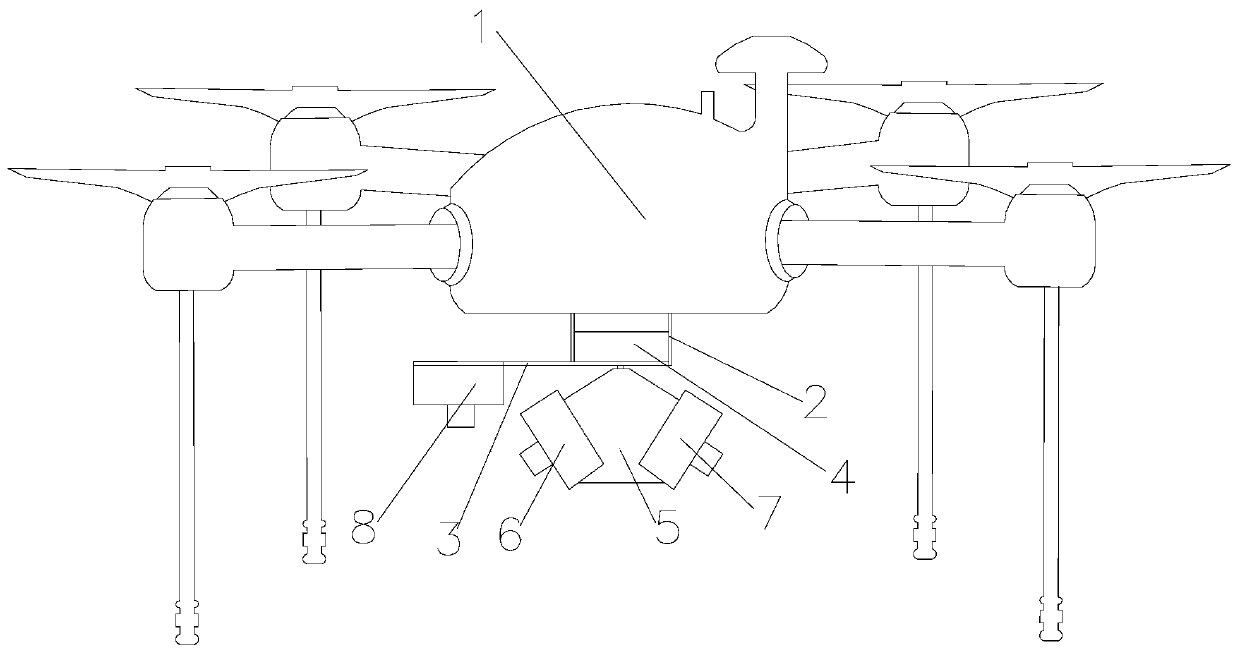 High-precision real estate measurement method based on multi-rotor unmanned aerial vehicle