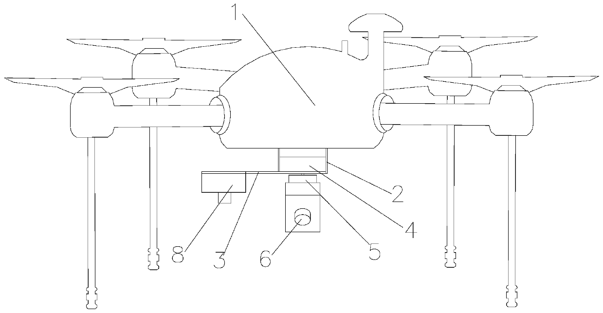 High-precision real estate measurement method based on multi-rotor unmanned aerial vehicle