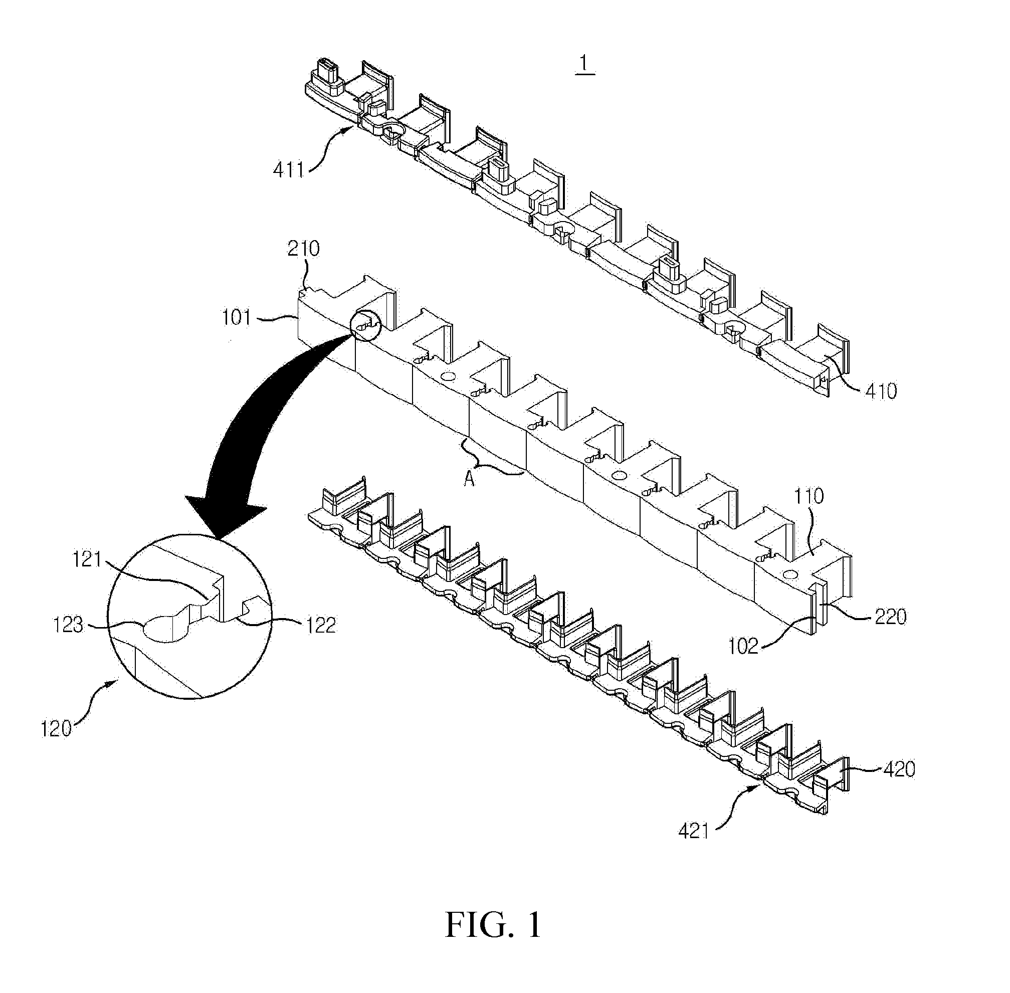 Stator Core with a Structure to Improve Assembly Characteristics