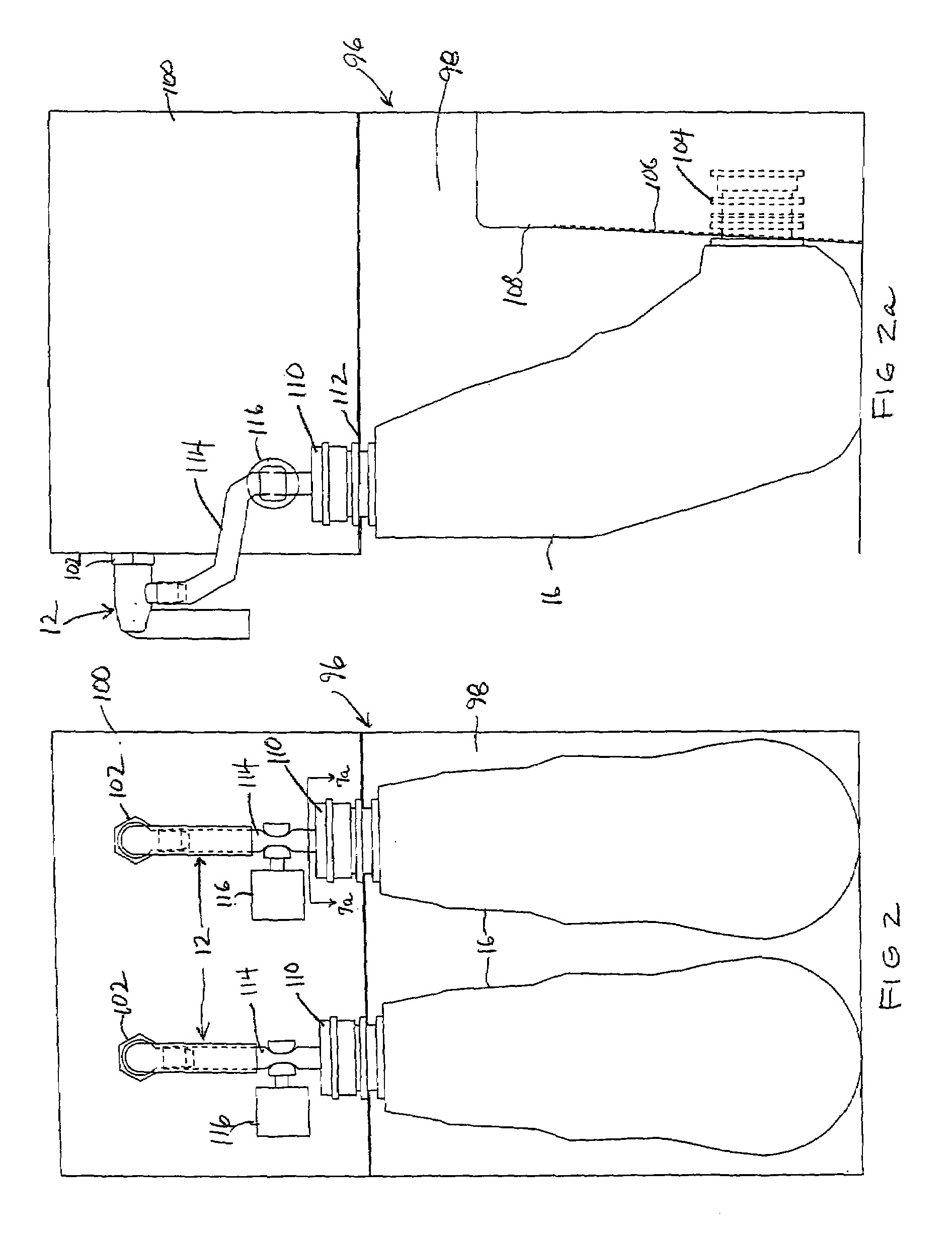 Sanitary, vented and disposable dispensing assembly for post mix beverage dispenser