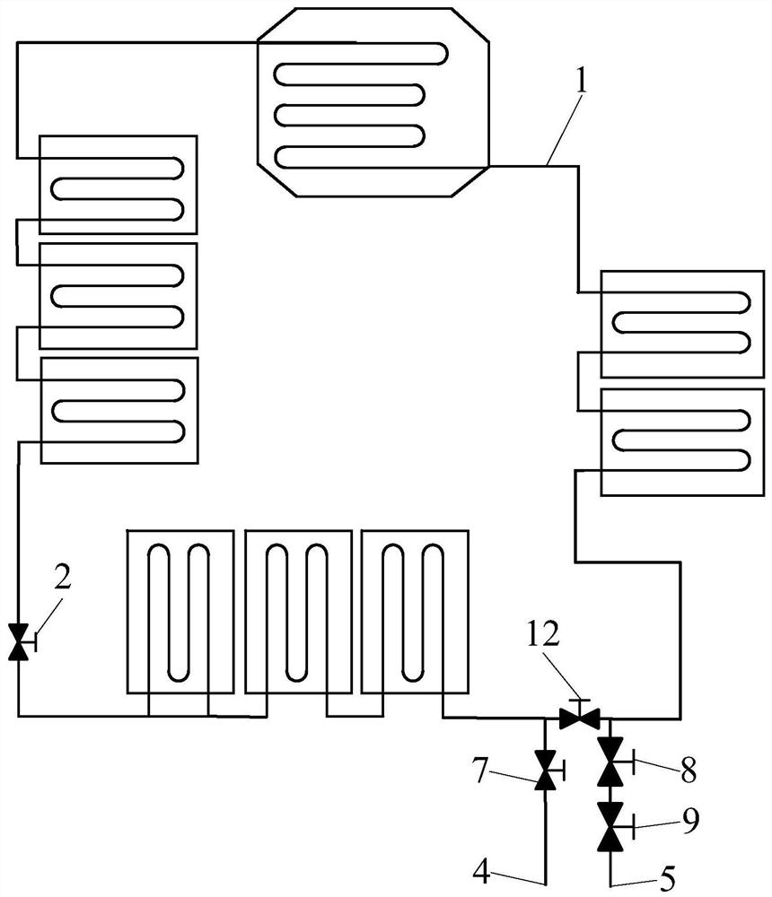 A lunar surface working medium emission equivalent test device and method