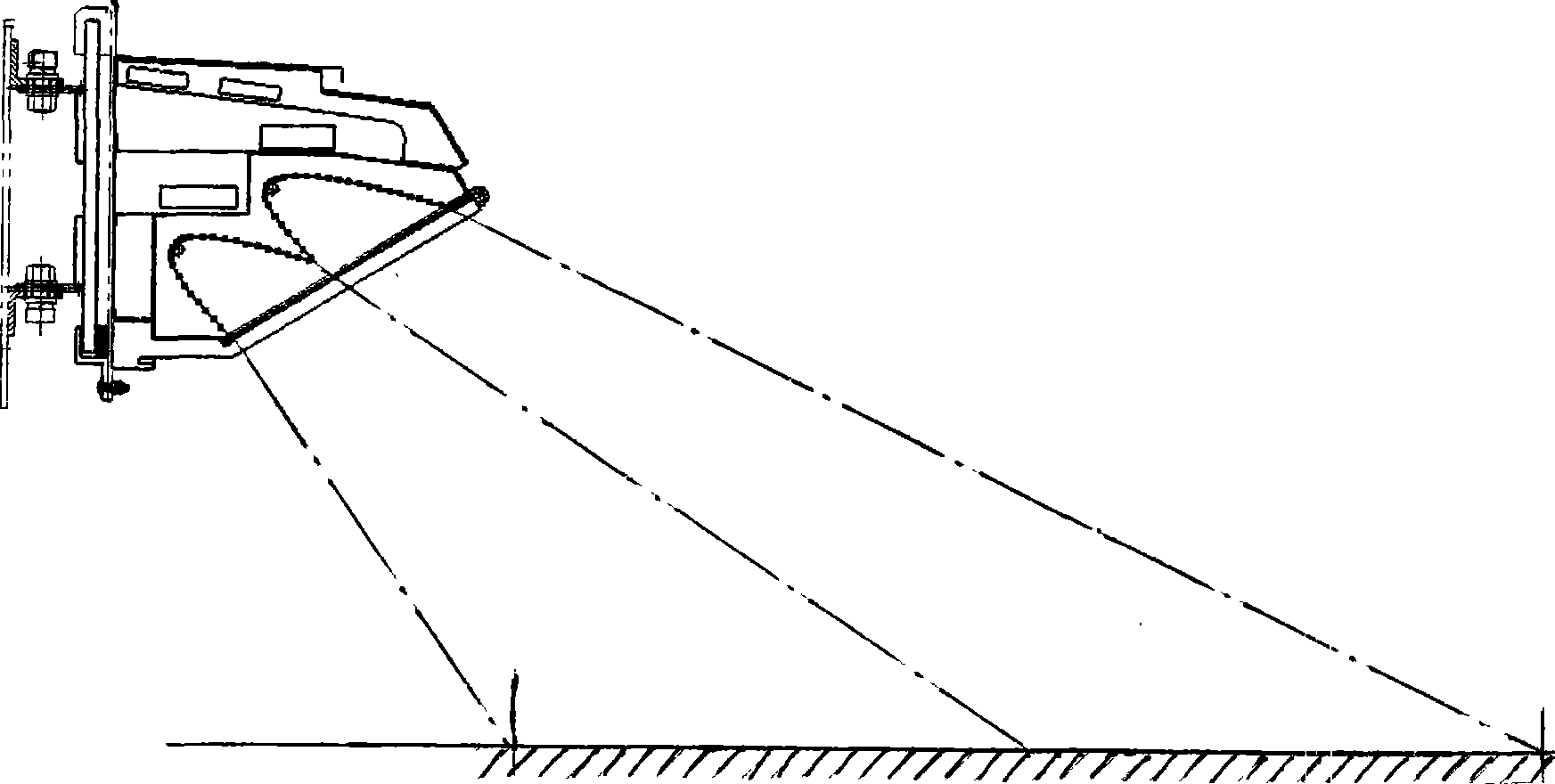 Stroboscopic illumination device for pavement detection