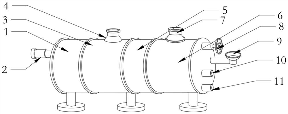 Power plant industrial wastewater treatment device