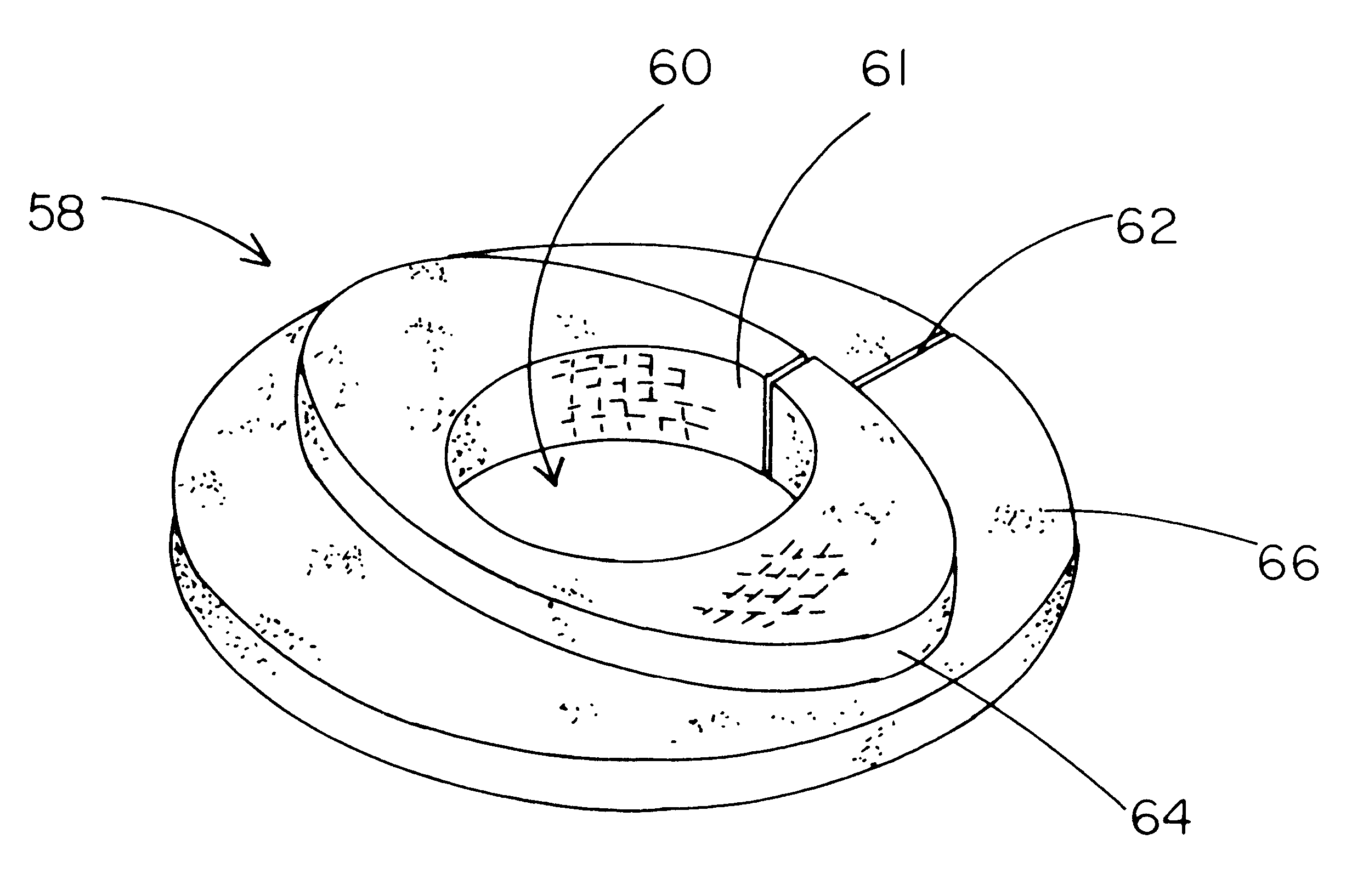 Pad for use with a continent ostomy port