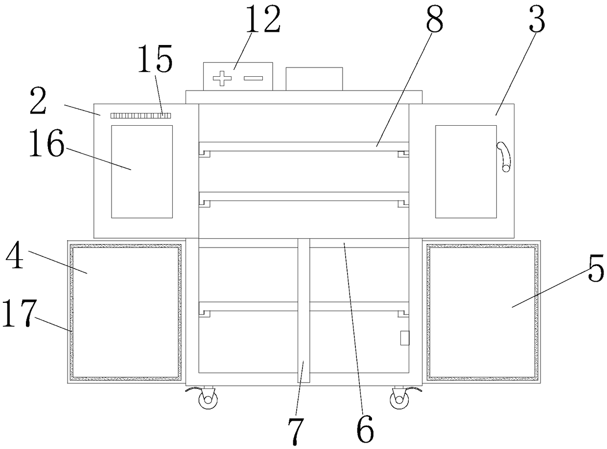 Medicine cabinet with drying function