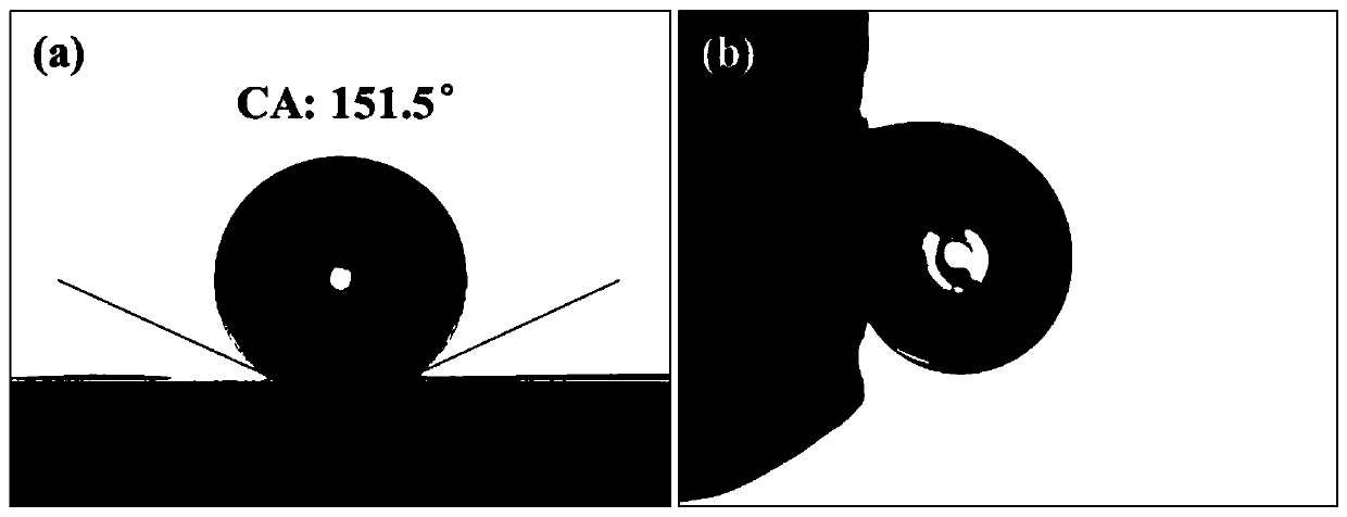 Super-hydrophobic metal/ceramic composite coating with antibacterial property and preparation method thereof