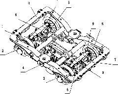 Device and method for suspending linear motor of railway vehicle