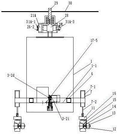 Pneumatic leg type car