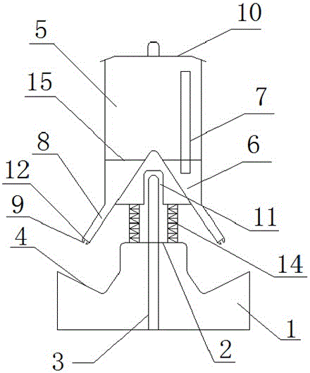 An automatic feeding trough for calf pellet feed