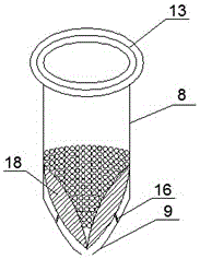 An automatic feeding trough for calf pellet feed