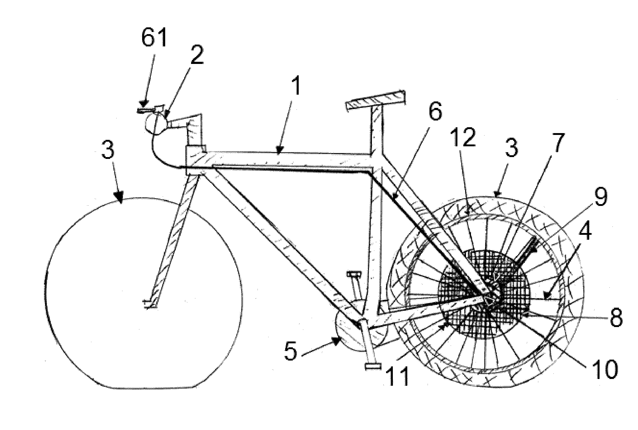 Dynamic tire pressure regulator for bicycles