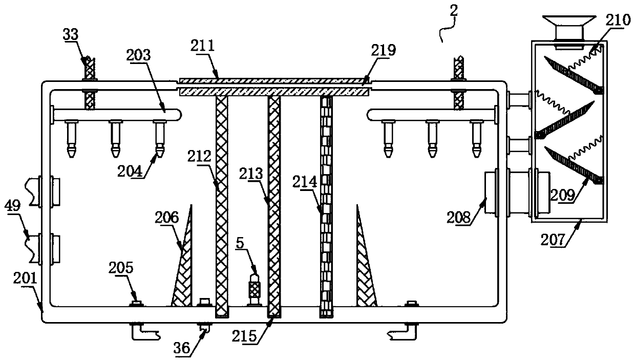 Peculiar smell removing device for decomposing malodorous gas by microorganisms