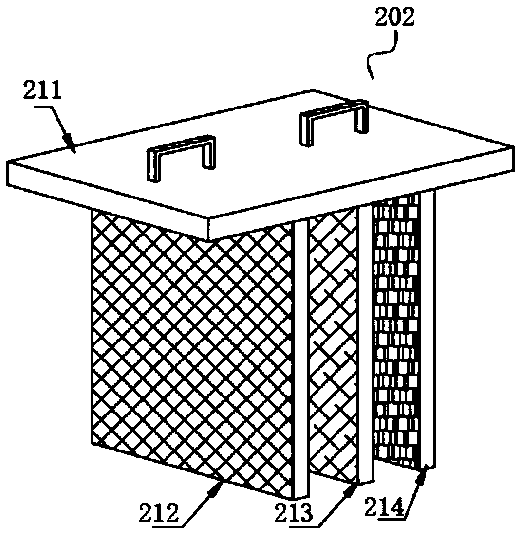 Peculiar smell removing device for decomposing malodorous gas by microorganisms