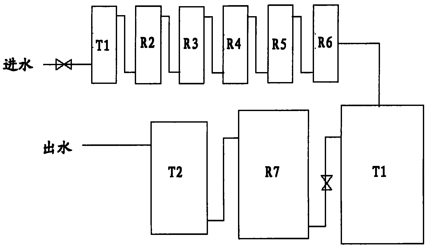 Advanced treatment process for coal gasification wastewater