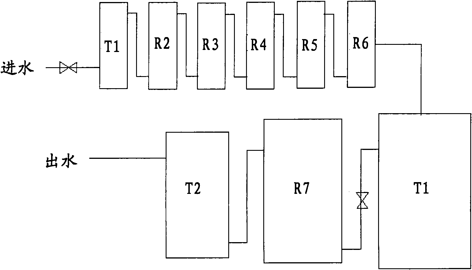 Advanced treatment process for coal gasification wastewater