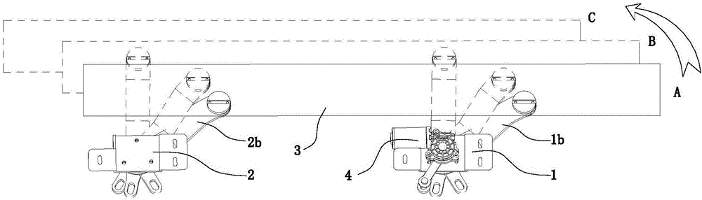 Automobile swing-arm type electric pedal