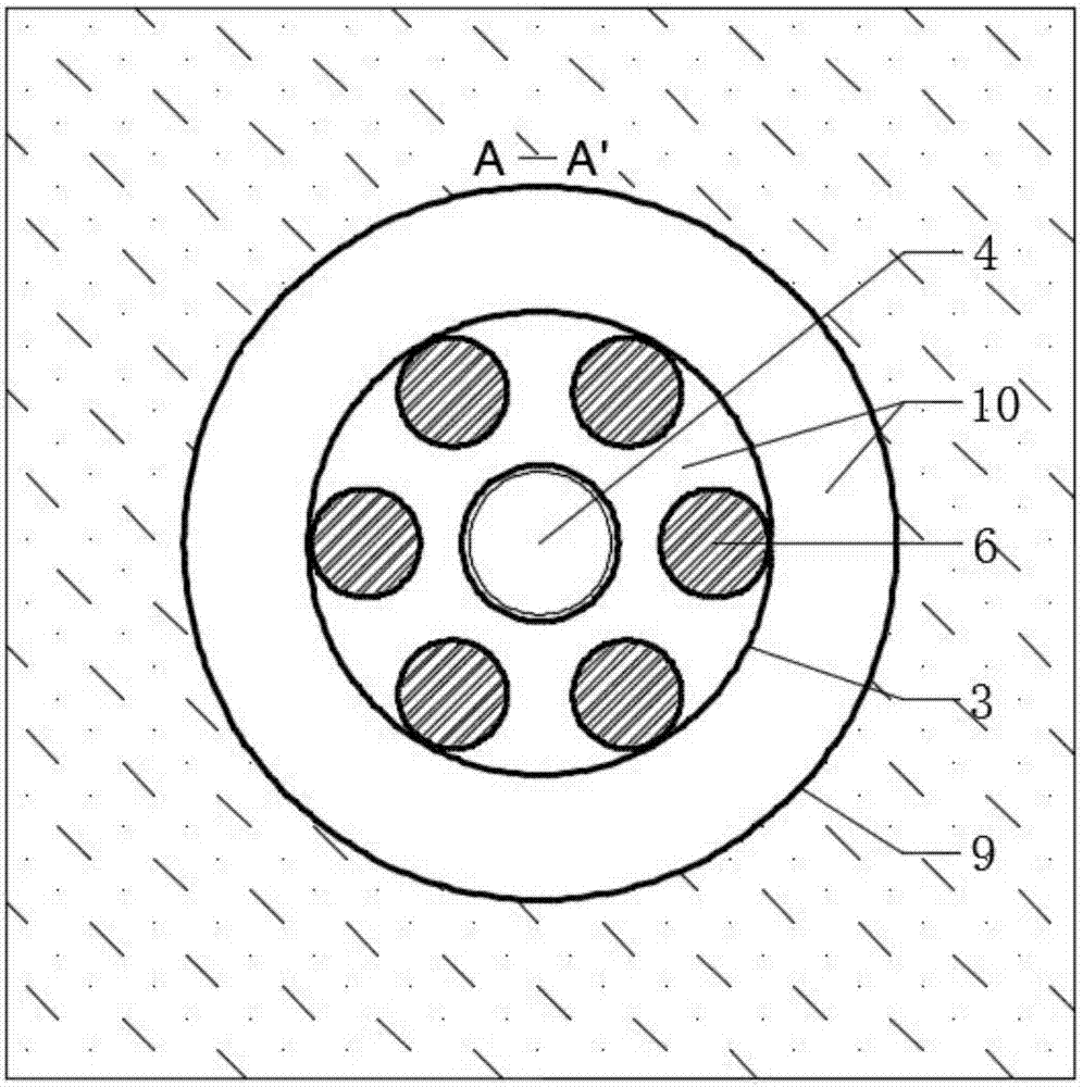 Compound prestressed anchor cable capable of improving anti-shear performance of anchorage structure