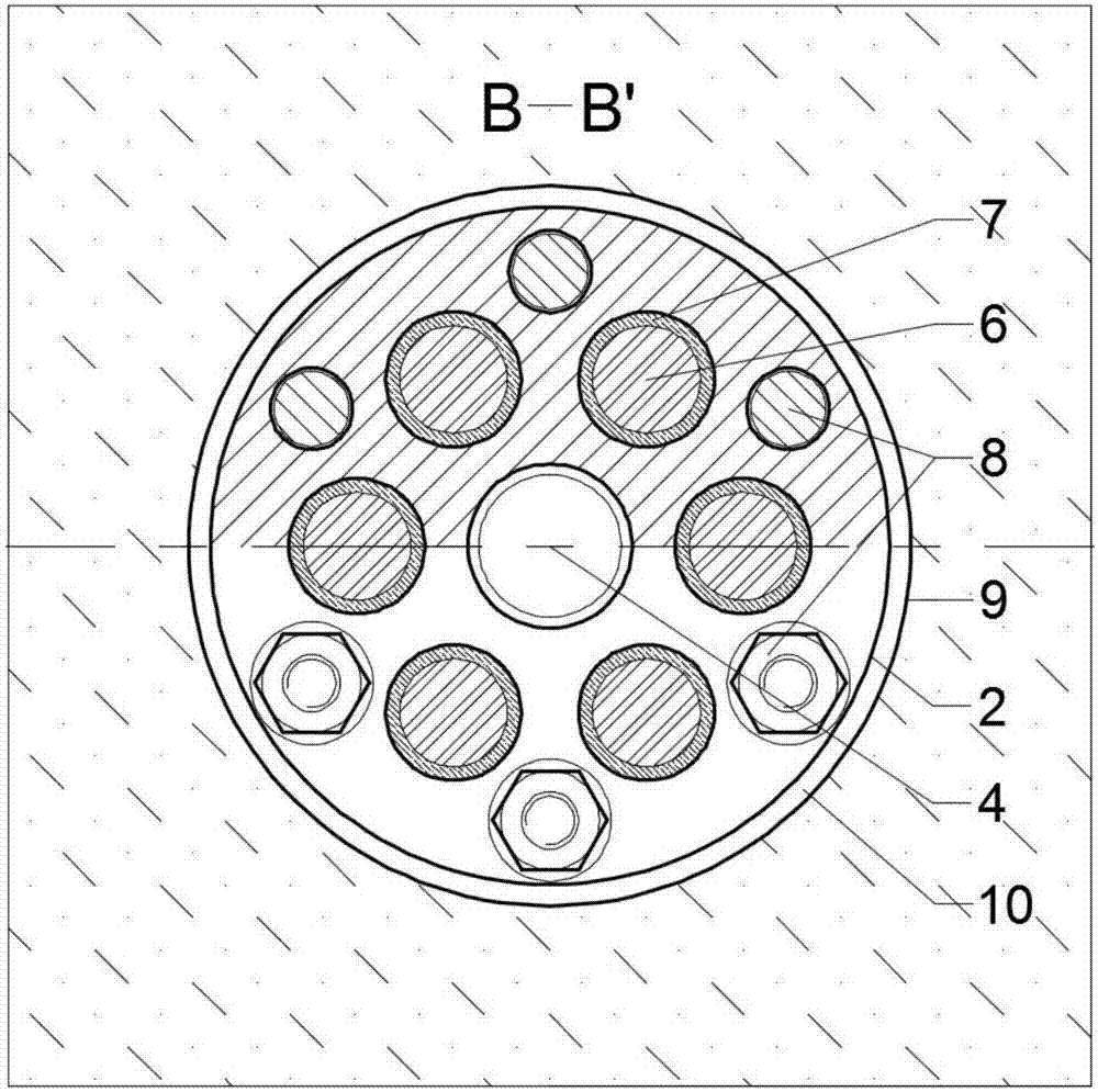 Compound prestressed anchor cable capable of improving anti-shear performance of anchorage structure