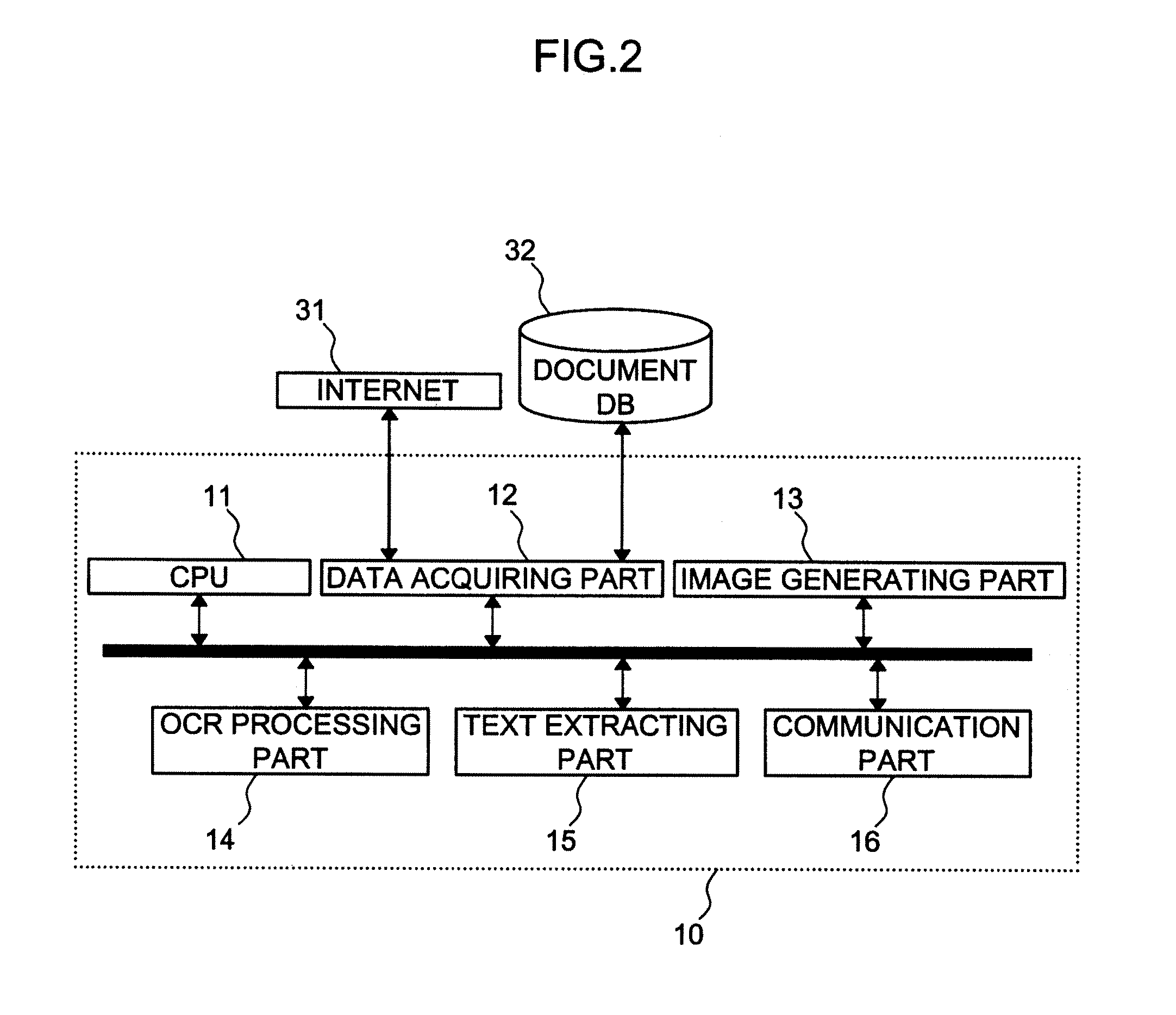 Browsing system, server, and text extracting method