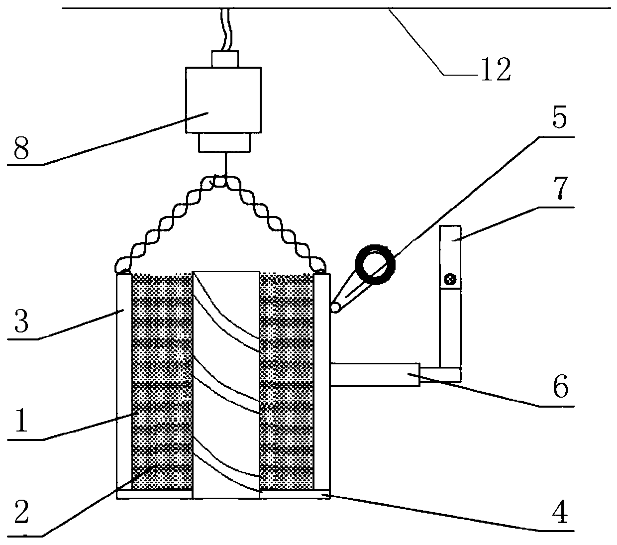 Rat tail suspension device based on weightless state simulation