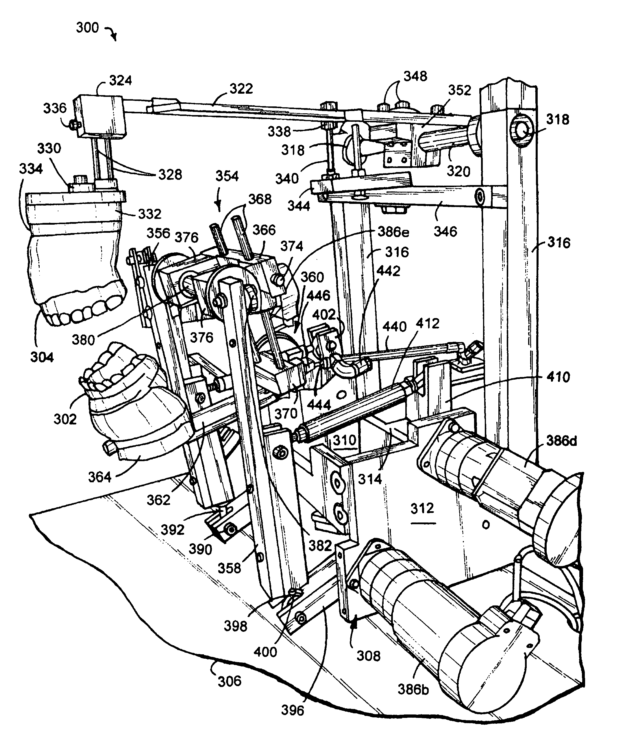 Apparatus and method for replicating mandibular movement