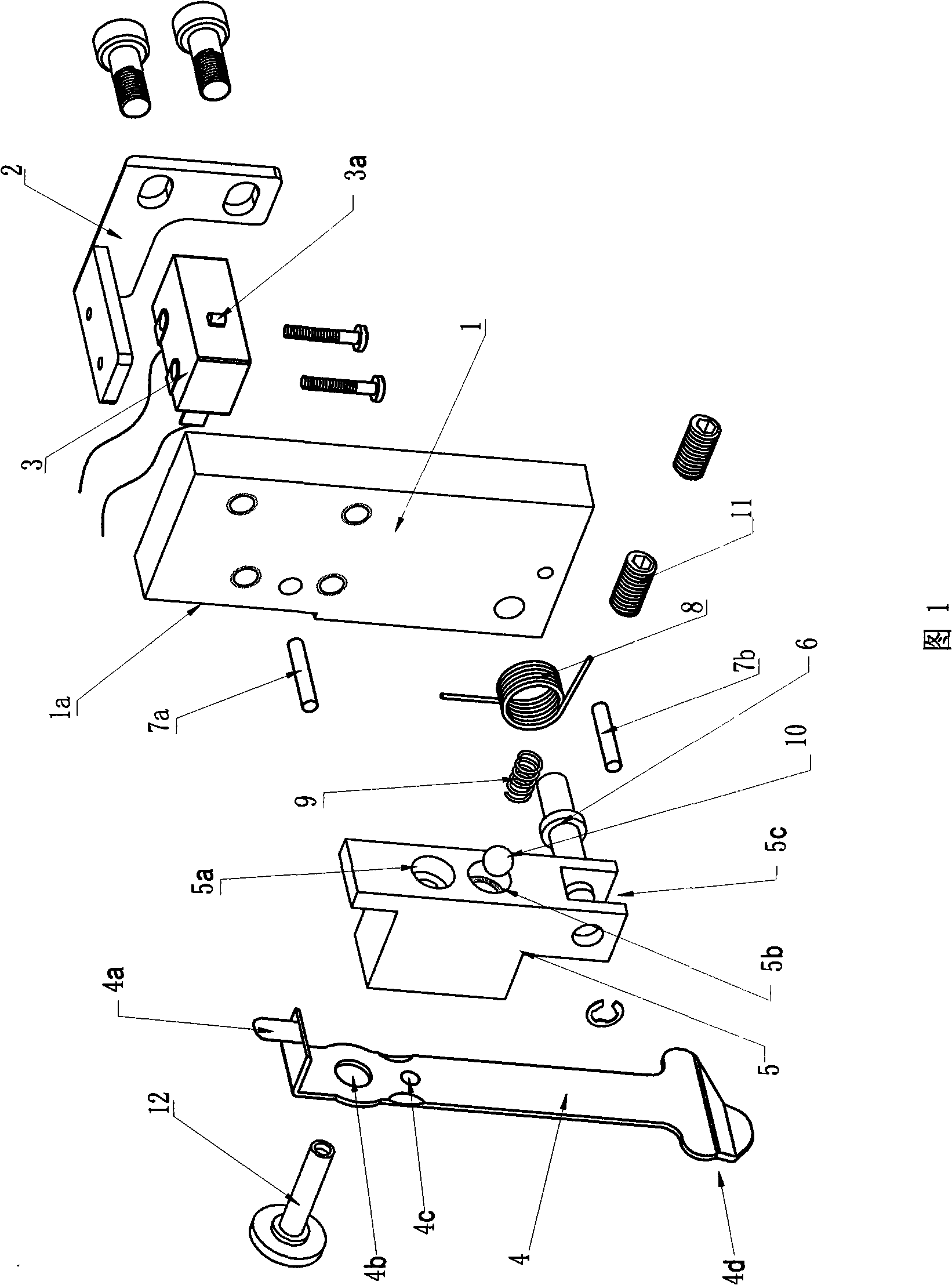 Safety alarm device for flat knitting machine