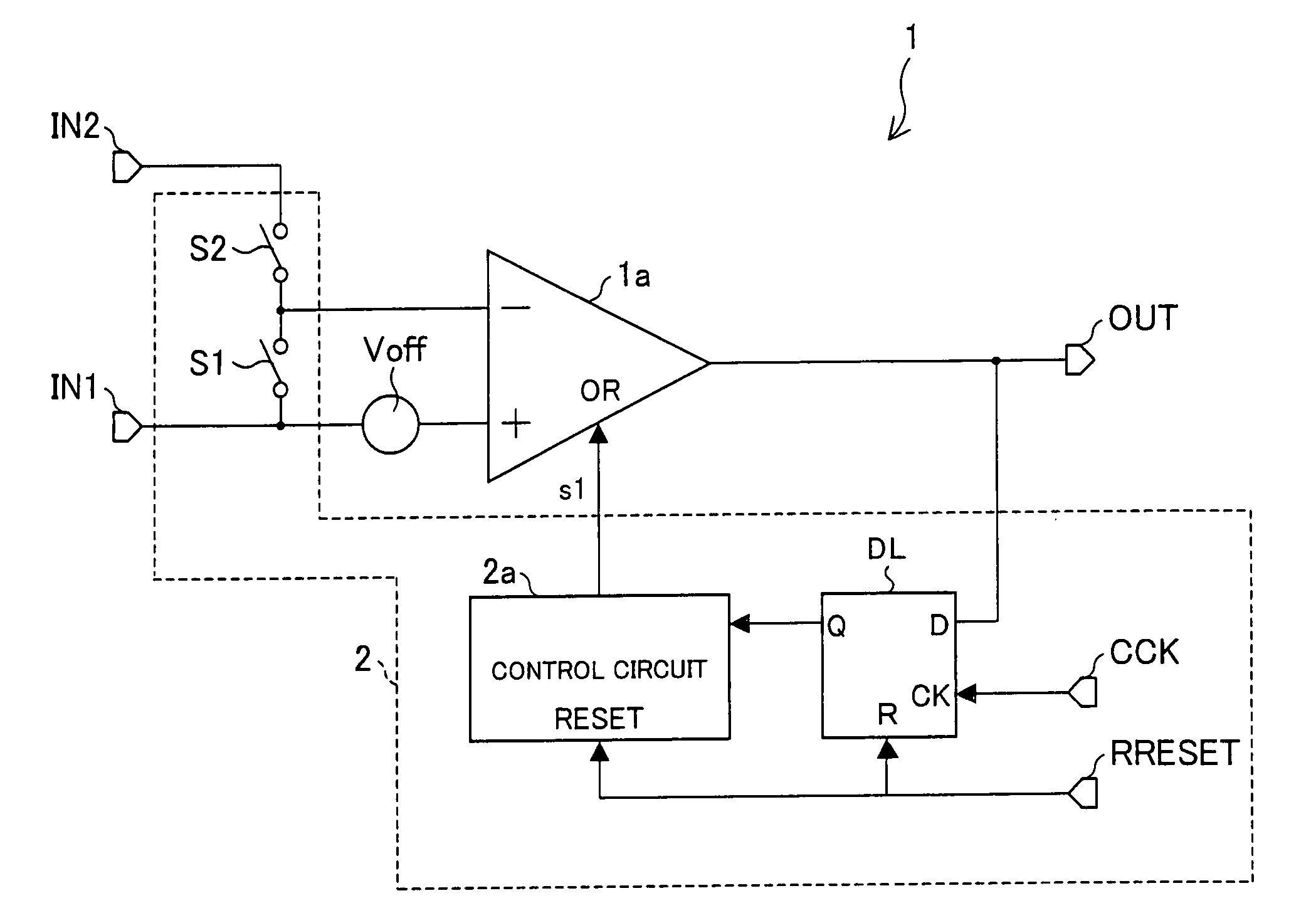 Offset adjustment device, semiconductor device, display device, offset adjustment method, noise detection device, and noise detection method