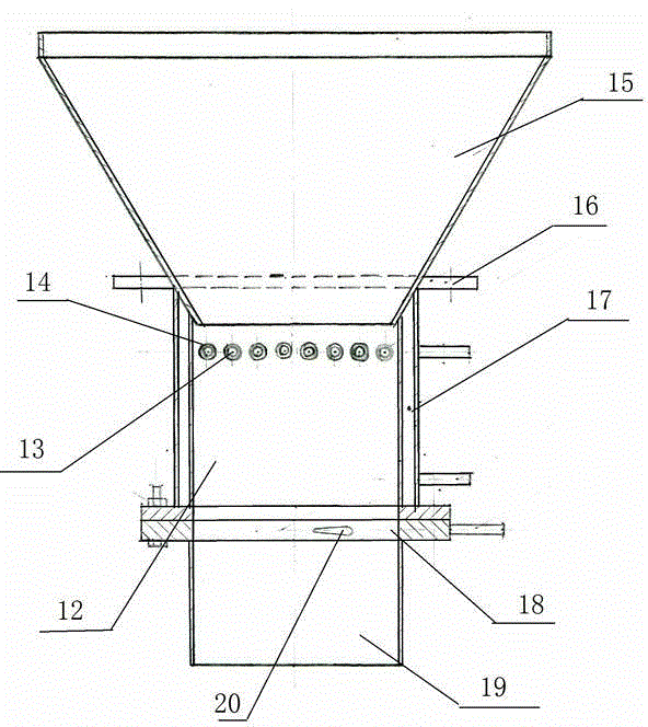 Line-frequency induction type dynamic drying machine with four quartz tubes