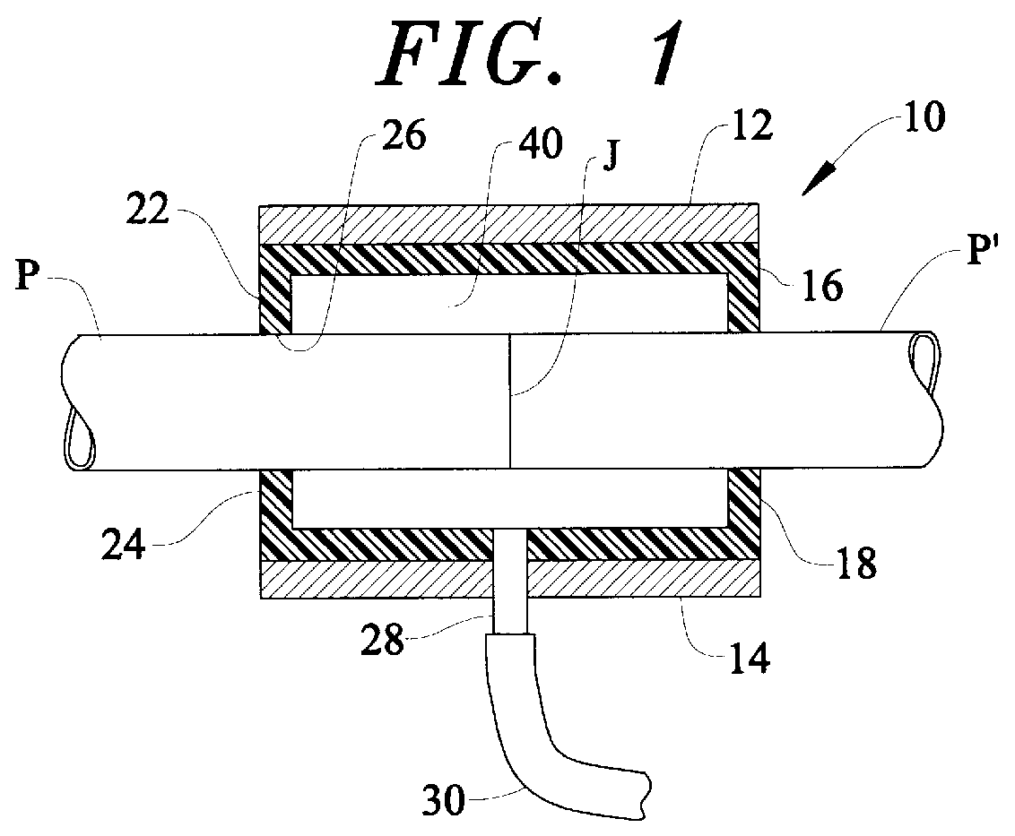 Attachment for sampling purge gas pressure at weld site