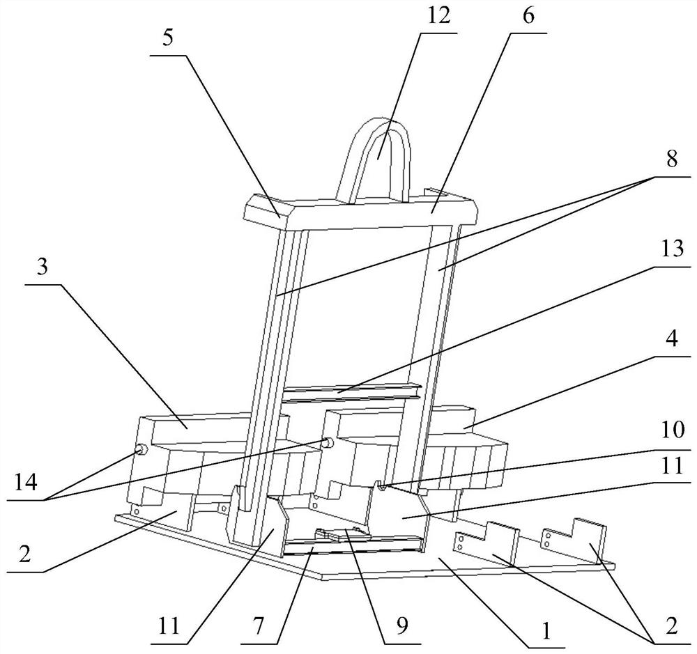 Fixed-width press hammer head replacement tool and method