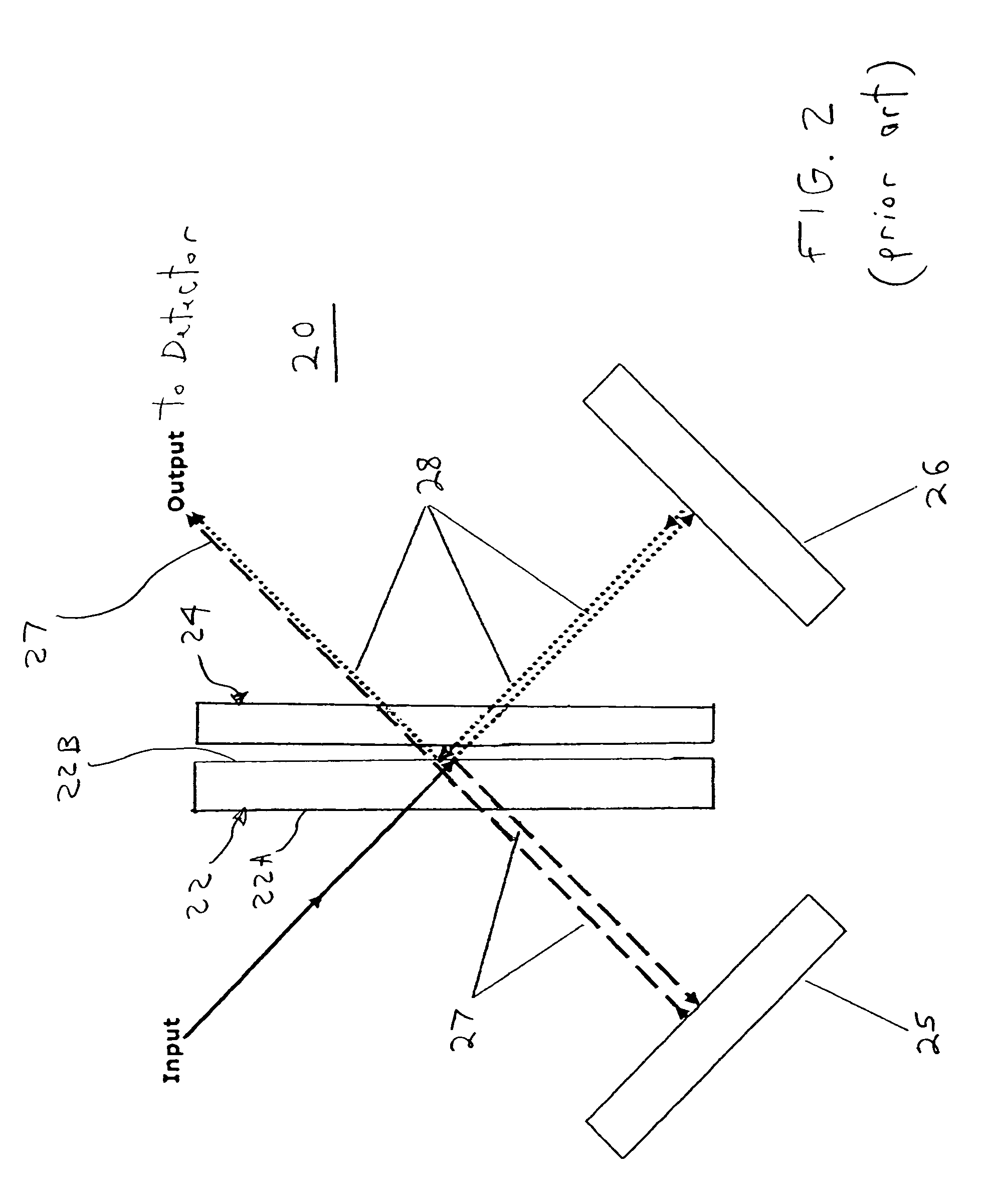 Self compensating cube corner interferometer