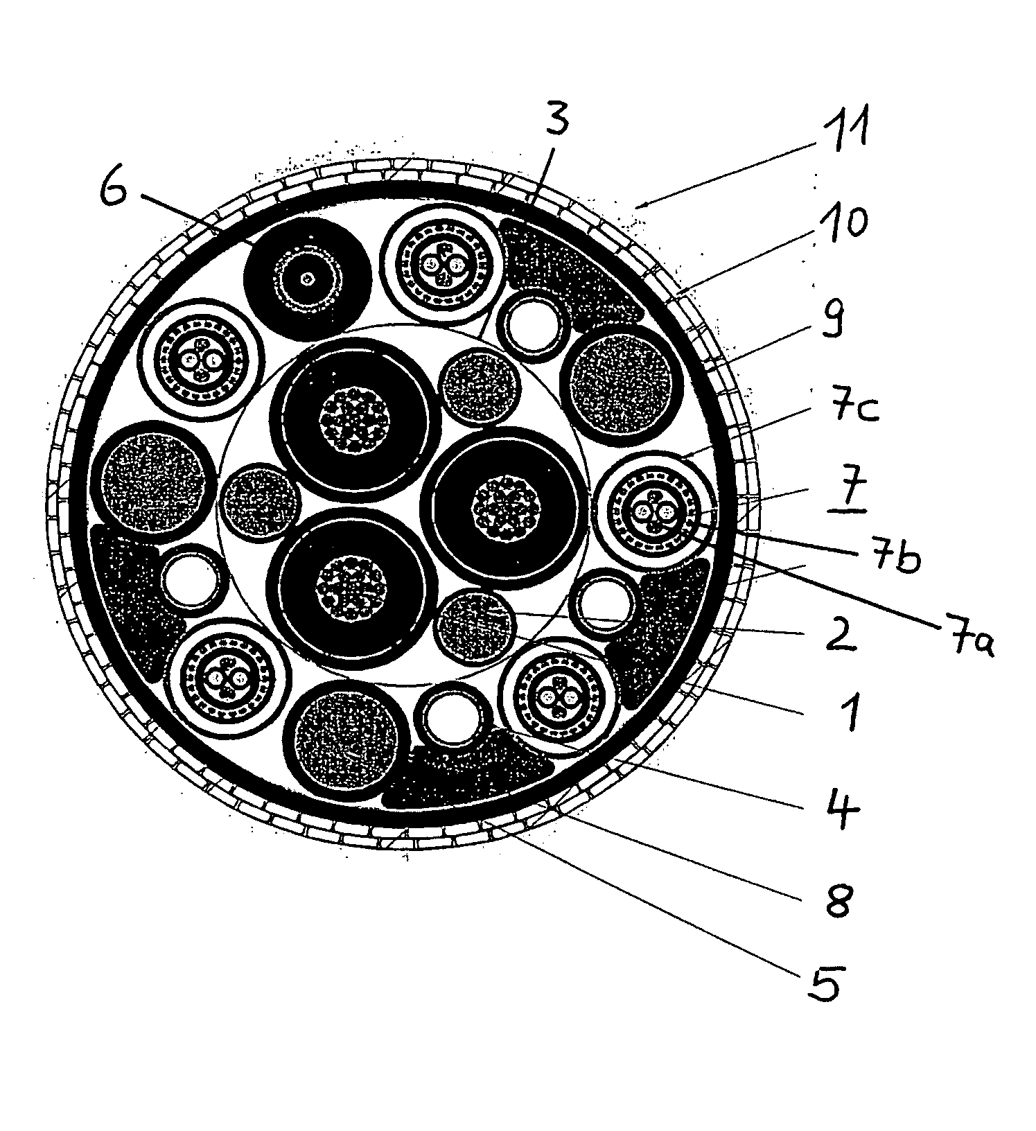 Power umbilical for deep water