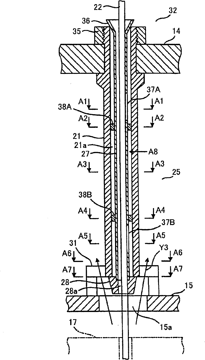 Structure for suppressing flow vibration of instrumentation guide tube