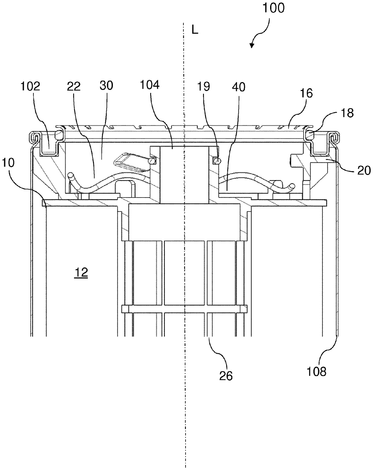 Filter system with coupling