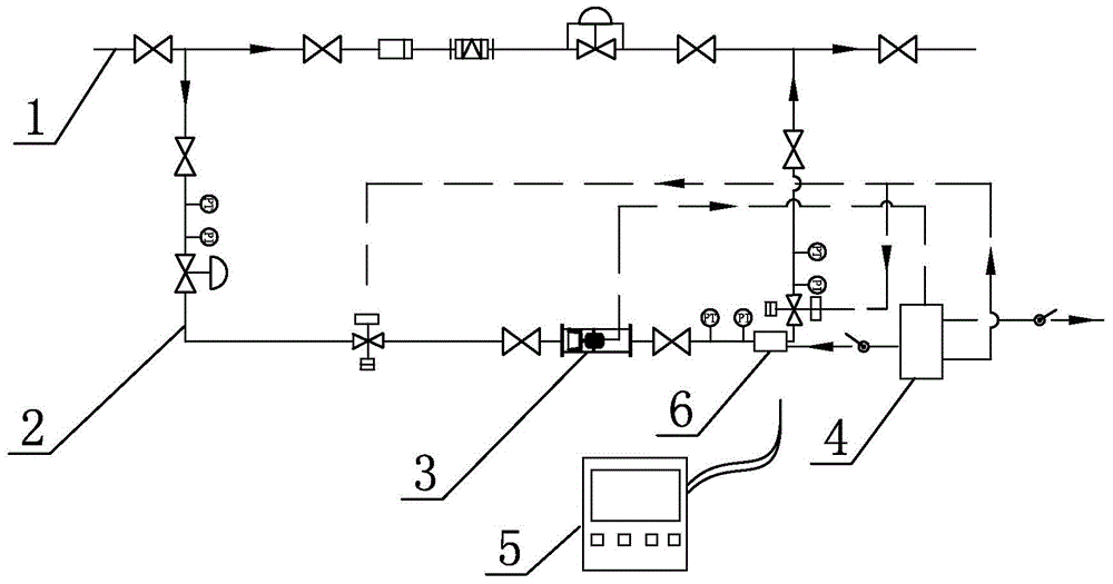 Internal electricity generation system for gas pipeline and automatic control method