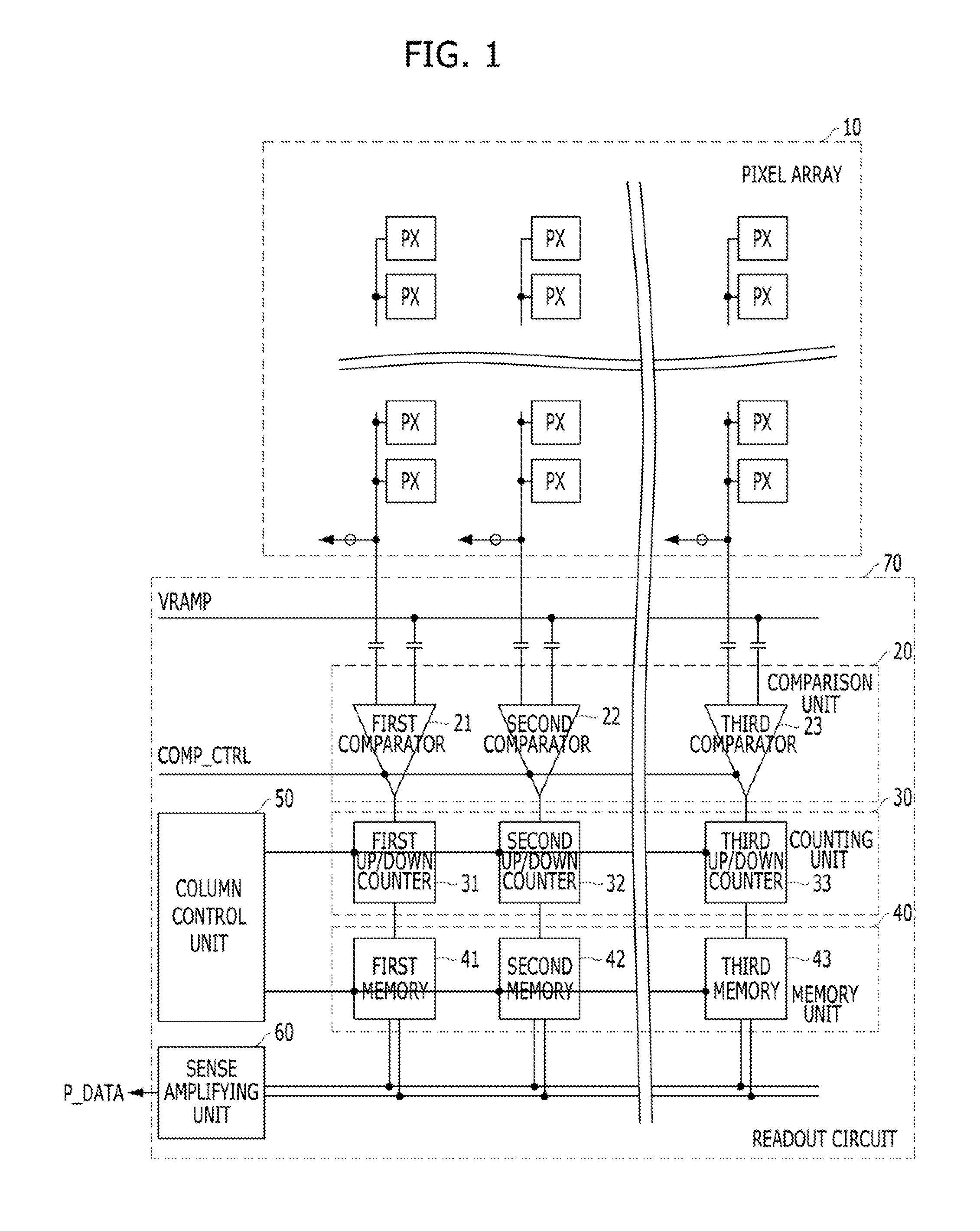 Method for reducing noise using layout scheme and comparing device