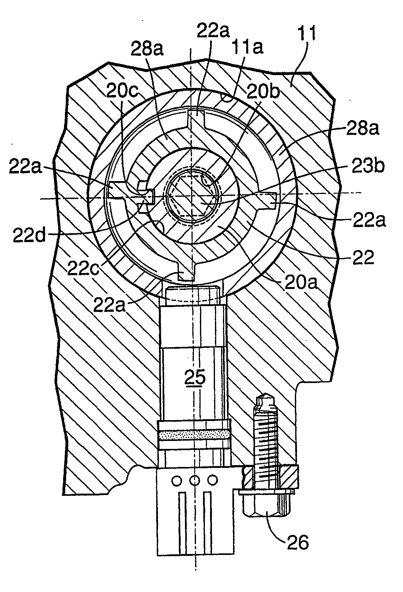 Pump driving device in engine