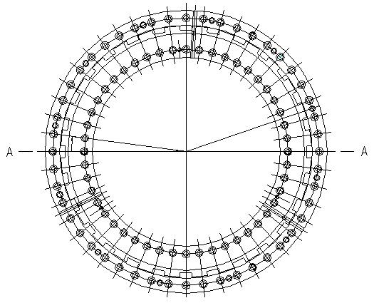 Precise rotary table bearing with time grating detection and control