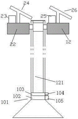 Solar power supply device with function of angle adjustment