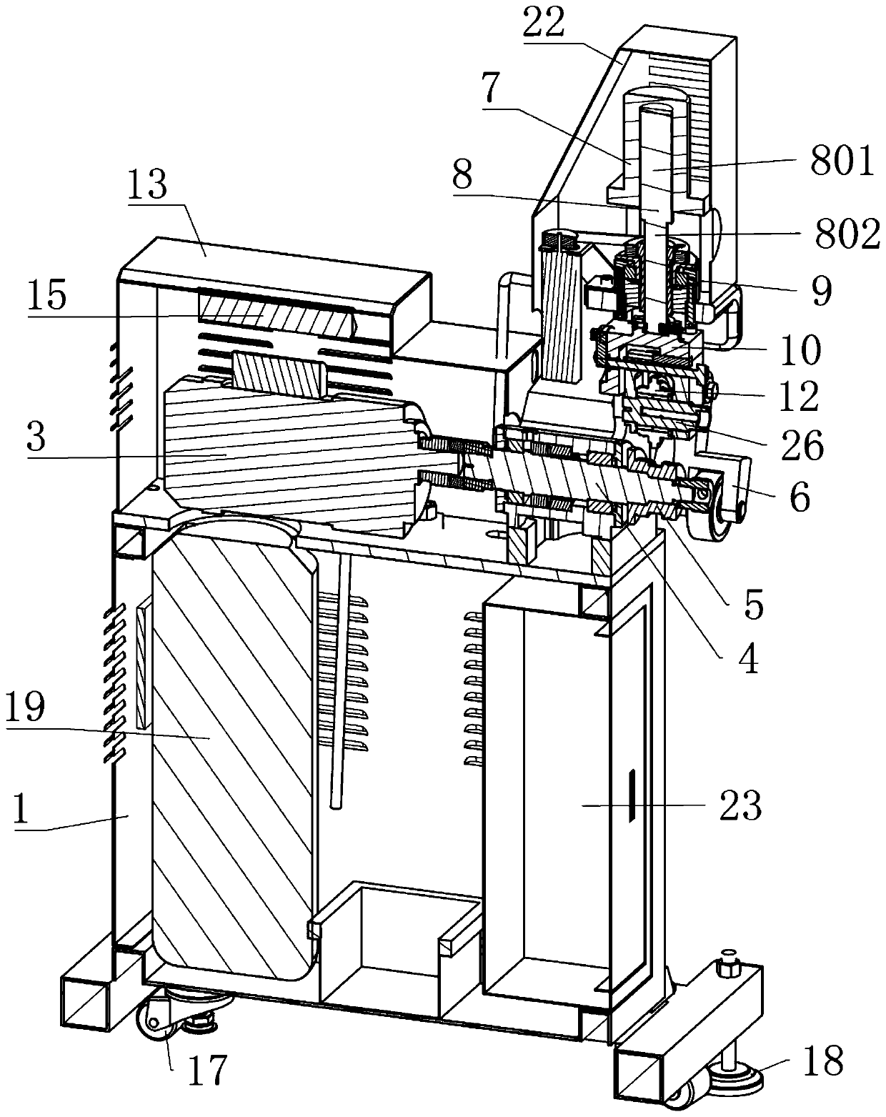 Automatic pipeline channeling machine and channeling method thereof