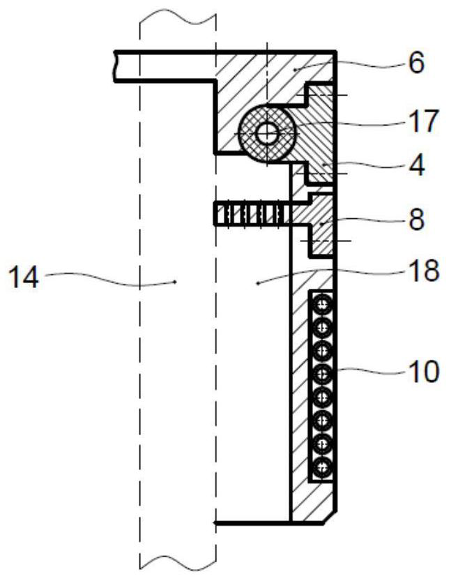 Secondary gas protection device for narrow-gap MAG/MIG automatic welding