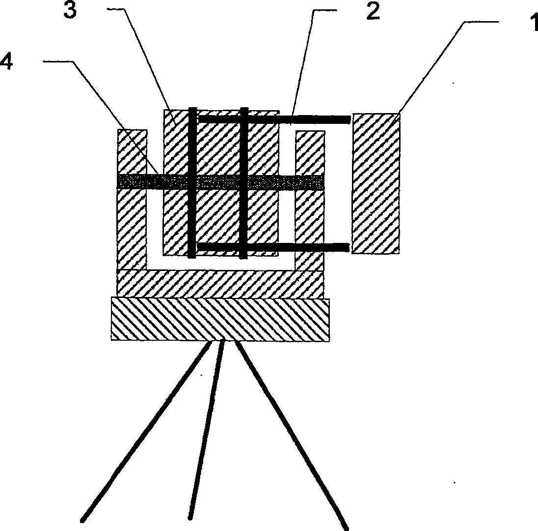 Total station instrument combined orientation method based on optical fiber gyro