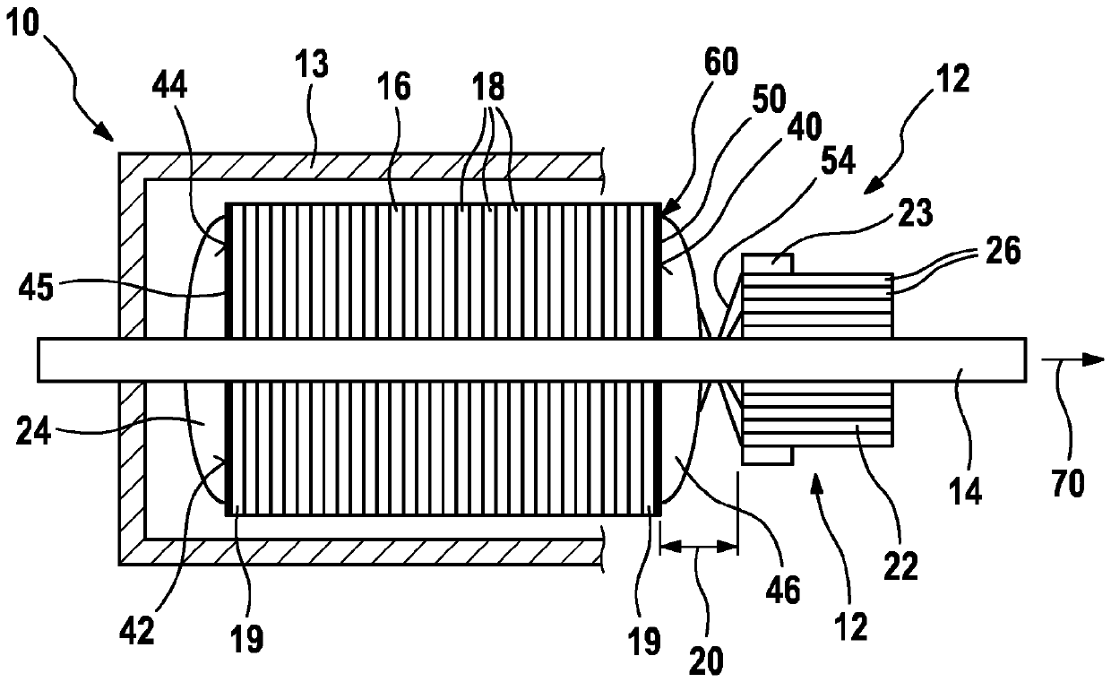 Rotor, electric machine containing said type of rotor, and method for producing a rotor