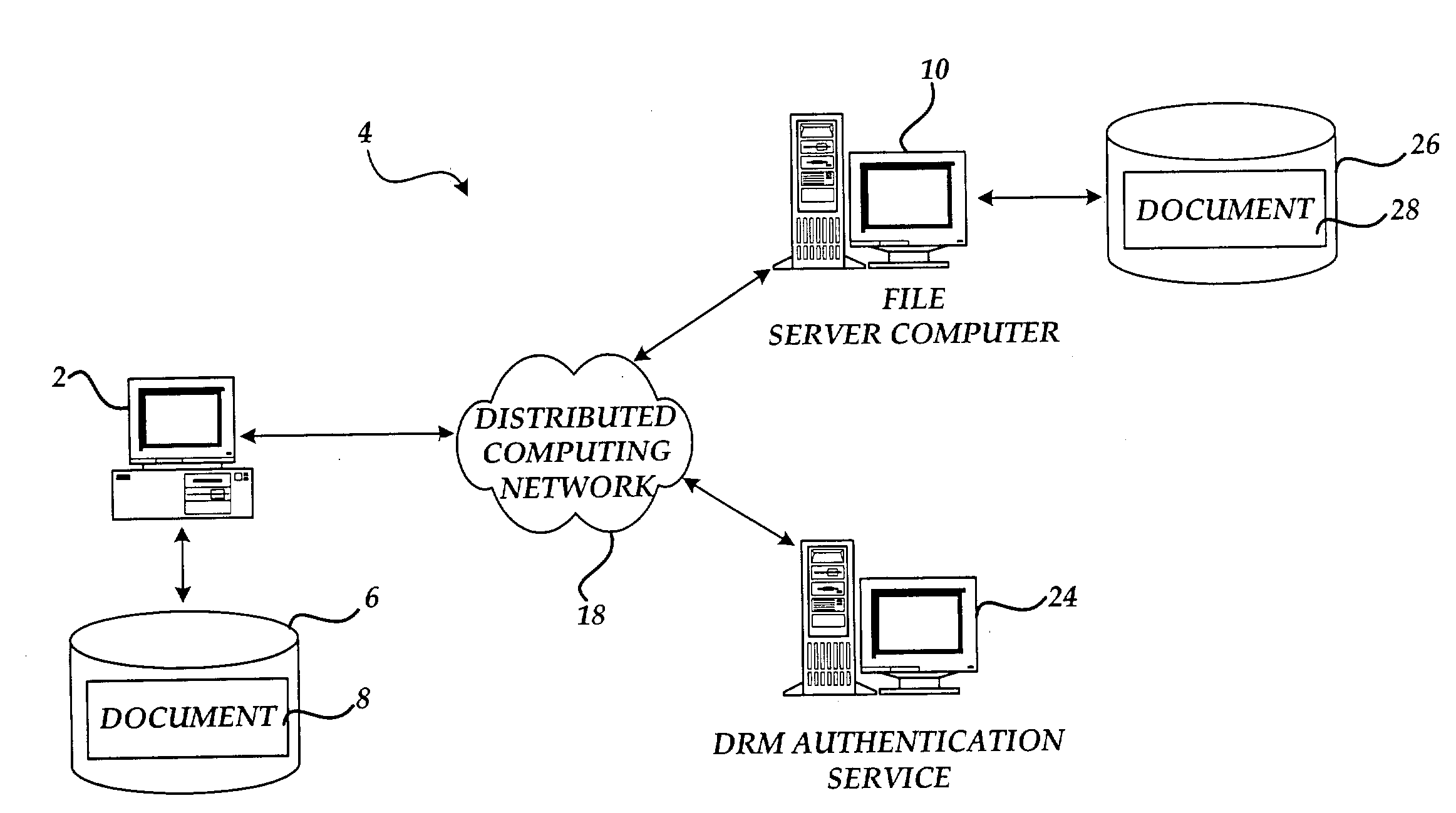 Method and apparatus for protecting regions of an electronic document