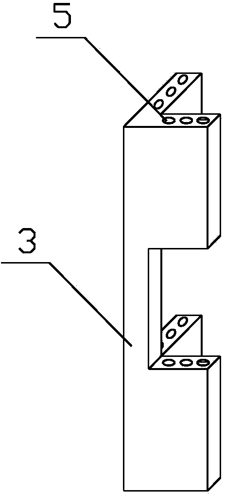 Tenon type connecting joint structure of low-rise fabricated composite wall house