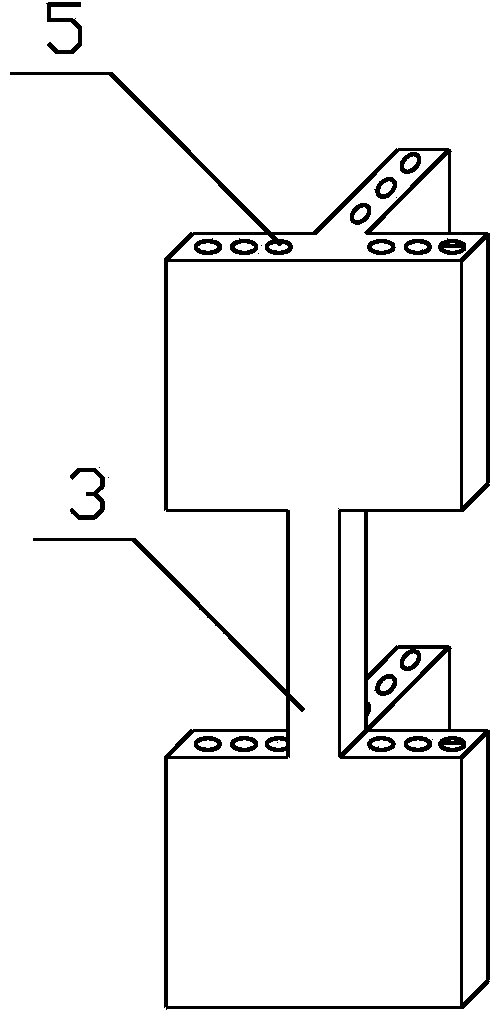 Tenon type connecting joint structure of low-rise fabricated composite wall house