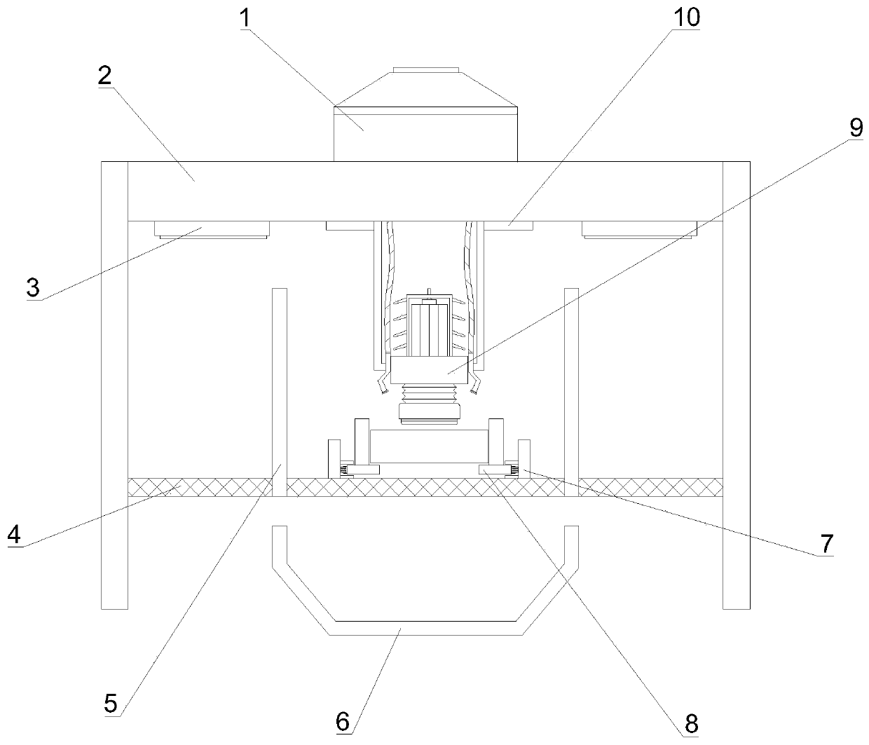 Efficient polishing device for high-speed steel