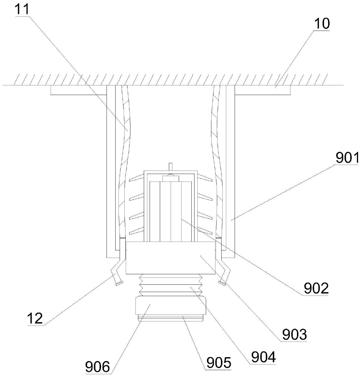 Efficient polishing device for high-speed steel