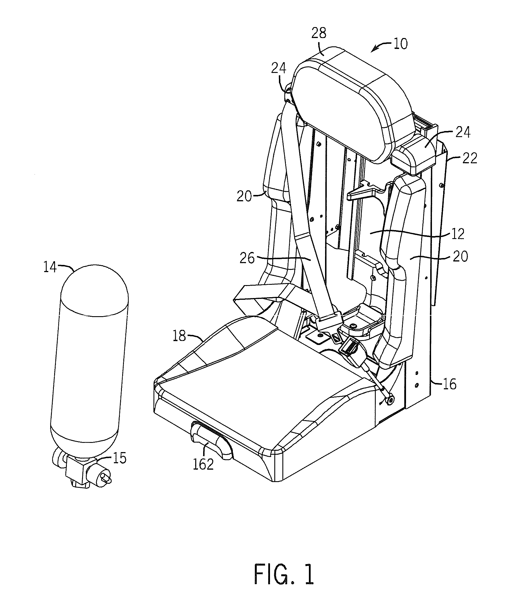 Automatic locking SCBA mounting bracket assembly